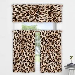 Kitchen Curtains Valance Tier Printed Marble Pattern Waterproof Oil Proof Stain Resistant Kitchen Bedroom Small Curtains