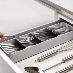 Kitchen Drawer Organizer Tray Spoon Cutlery Separation Finishing Storage Box Cutlery Kitchen Storage Organization