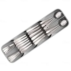 Kitchen Drawer Organizer Tray Spoon Cutlery Separation Finishing Storage Box Cutlery Kitchen Storage Organization