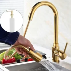 Kitchen faucet - Single Handle One Hole Electroplated Pull-out / Pull-down Centerset Modern Contemporary Kitchen Taps