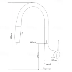 Kitchen faucet - Single Handle One Hole Electroplated / Painted Finishes Pull-out / Pull-down / Standard Spout / Tall / High Arc Centerset Modern Contemporary Kitchen Taps