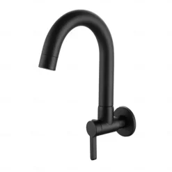 Kitchen faucet - Single Handle One Hole Chrome / Nickel Brushed / Painted Finishes Bar /Prep Wall Mounted Contemporary Kitchen Taps for Cold or Hot Water Only