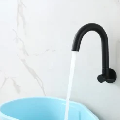 Kitchen faucet - Single Handle One Hole Chrome / Nickel Brushed / Painted Finishes Bar /Prep Wall Mounted Contemporary Kitchen Taps for Cold or Hot Water Only