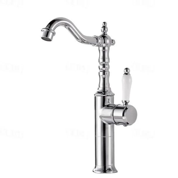 Kitchen faucet - Single Handle One Hole Electroplated Standard Spout Centerset Retro Vintage / Minimalist Kitchen Taps