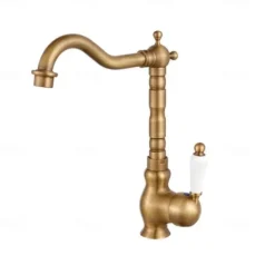 Kitchen faucet - Single Handle One Hole Electroplated Pull-out / Pull-down Centerset Retro Vintage Kitchen Taps