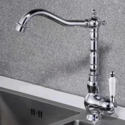 Kitchen faucet - Single Handle One Hole Electroplated Pull-out / Pull-down Centerset Retro Vintage Kitchen Taps