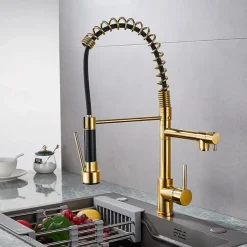 Kitchen faucet - Single Handle One Hole Electroplated Pull-out / Pull-down Deck Mounted Modern Contemporary Kitchen Taps