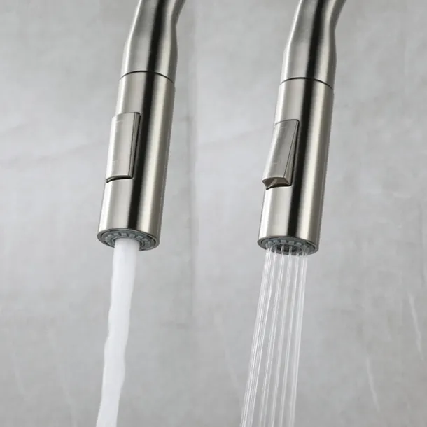 Kitchen faucet - Single Handle One Hole Nickel Brushed / Electroplated / Painted Finishes Pull-out / Pull-down / Standard Spout / Tall / High Arc Centerset Modern Contemporary Kitchen Taps