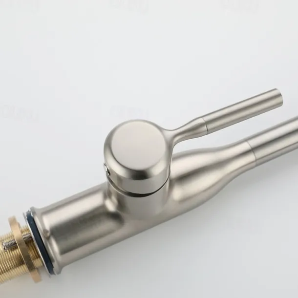 Kitchen faucet - Single Handle One Hole Nickel Brushed / Electroplated / Painted Finishes Pull-out / Pull-down / Standard Spout / Tall / High Arc Centerset Modern Contemporary Kitchen Taps