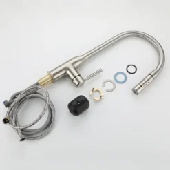 Kitchen faucet - Single Handle One Hole Nickel Brushed / Electroplated / Painted Finishes Pull-out / Pull-down / Standard Spout / Tall / High Arc Centerset Modern Contemporary Kitchen Taps