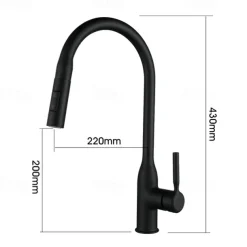 Kitchen faucet - Single Handle One Hole Nickel Brushed / Electroplated / Painted Finishes Pull-out / Pull-down / Standard Spout / Tall / High Arc Centerset Modern Contemporary Kitchen Taps