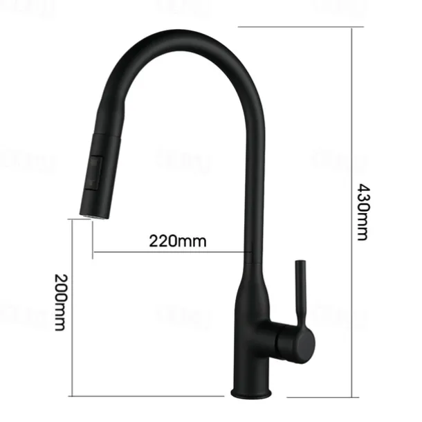 Kitchen faucet - Single Handle One Hole Nickel Brushed / Electroplated / Painted Finishes Pull-out / Pull-down / Standard Spout / Tall / High Arc Centerset Modern Contemporary Kitchen Taps