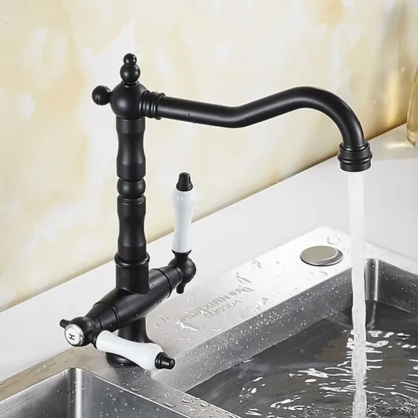 Kitchen faucet - Single Handle One Hole Electroplated Standard Spout Centerset Contemporary Kitchen Taps