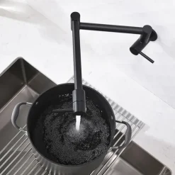 Kitchen faucet - Two Handles One Hole Electroplated Pot Filler Centerset Contemporary Kitchen Taps