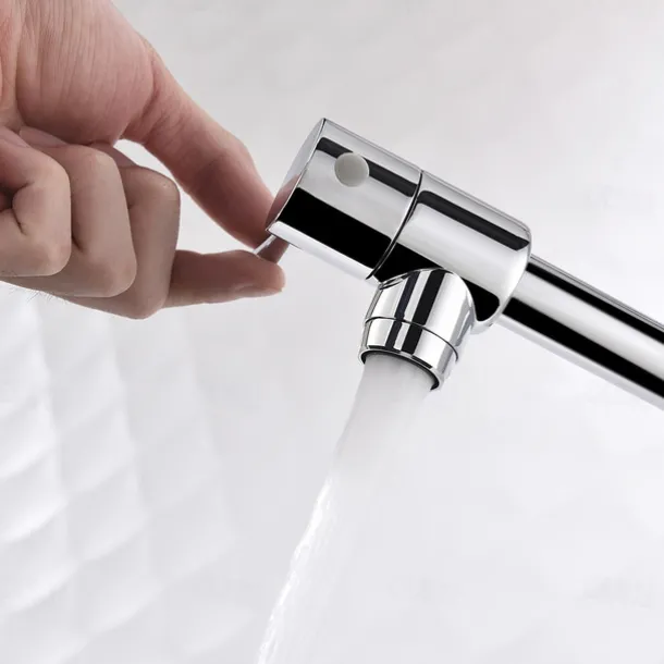 Kitchen faucet - Two Handles One Hole Electroplated Pot Filler Centerset Contemporary Kitchen Taps