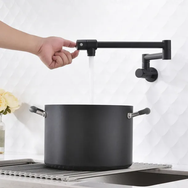 Kitchen faucet - Two Handles One Hole Electroplated Pot Filler Centerset Contemporary Kitchen Taps