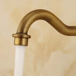 Kitchen faucet - Two Handles One Hole Antique Copper Standard Spout Centerset Contemporary / Antique Kitchen Taps