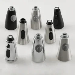 Kitchen Faucet Head Replacement Black Chrome, Pull Out Faucet Sprayer Head Nozzle Attachment Fittings Accessories, Aeration Spray Splash-proof Spout