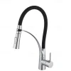 Kitchen Faucet Pull Down Sink Mixer Taps, 360 Swivel Flexible Tube Pipe Brass Taps, Single Handle with Hot and Cold Water Hose