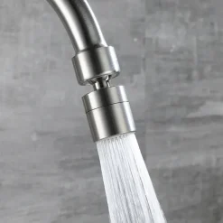 Kitchen Faucet with Bidet Single Handle Two Holes Stainless Steel Standard Spout Wall Mounted Modern Contemporary Kitchen Taps