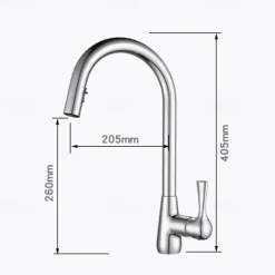 Kitchen Faucet with Pull-out Spray - Single Handle One Hole Electroplated / Painted Finishes Pull-out / Pull-down / Standard Spout / Tall / High Arc Centerset Modern Contemporary Kitchen Taps