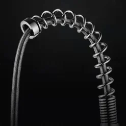 Kitchen Faucet,Brass Chrome Deck Mounted Pullout Spray Contemporary Kitchen Taps with Hot and Cold Switch