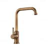 Kitchen Faucet,Single Handle Brass/Black Nickel One Hole Standard Spout,Filter, Brass Kitchen Faucet Contain with Cold and Hot Water