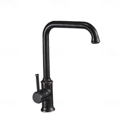 Kitchen Faucet,Single Handle Brass/Black Nickel One Hole Standard Spout,Filter, Brass Kitchen Faucet Contain with Cold and Hot Water