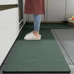 Kitchen Floor Mat Anti-Skid And Oil-Proof Wipe-Free Household Water-Absorbing Oil-Absorbing Floor Mat Waterproof And Oil-Proof Carpet Anti-Dirty Mat