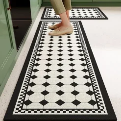 Kitchen Floor Mats Lattice Non-Slip Waterproof And Oil-Proof Mats Dirt-Resistant High-End Diatom MudFoot Pads