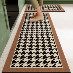 Kitchen Floor Mats Lattice Non-Slip Waterproof And Oil-Proof Mats Dirt-Resistant High-End Diatom MudFoot Pads