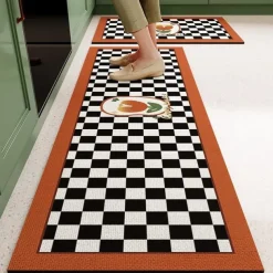 Kitchen Floor Mats Lattice Non-Slip Waterproof And Oil-Proof Mats Dirt-Resistant High-End Diatom MudFoot Pads