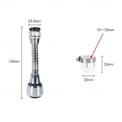 Kitchen Gadgets Faucet Aerator 2 Modes 360 Degree Adjustable Water Filter Diffuser Water Saving Nozzle Faucet Connector Shower