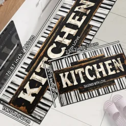 Kitchen Mat Area Rug Non-Slip Oil Proof Floor Mat Livingroom Rug Indoor Outdoor Mat Bedroom Decor Bathroom Mat Entrance Rug Door Mat