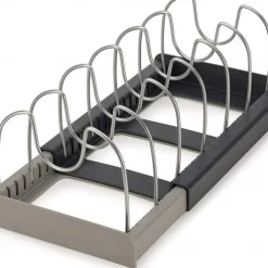 Kitchen Organizer Rack, Countertop Expandable Lid Holder, Kitchenware Storage Rack, Drainage Dish Rack, Expandable Drawer Organizer