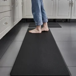 Kitchen Rugs and Mats Standing Rug Cushioned Anti-Fatigue Floor Carpet, Pu Leather Comfort Standing Foam Mat Home, Office, Sink, Laundry,Stand-up Desks