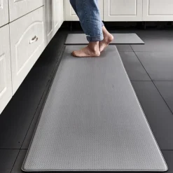 Kitchen Rugs and Mats Standing Rug Cushioned Anti-Fatigue Floor Carpet, Pu Leather Comfort Standing Foam Mat Home, Office, Sink, Laundry,Stand-up Desks