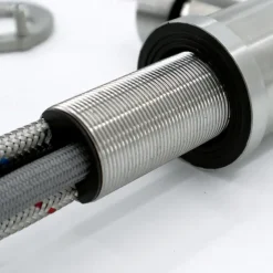 Kitchen Sink Mixer Faucet with Pull Out Spray, 360 Rotating Single Handle Pull Down Tap Nickel Brushed 304 Stainless Steel Deck Mounted Kitchen Vessel Taps