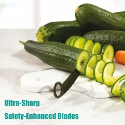 Kitchen Spiral and V-Shaped Tools, Spiral Slicer Blade Hand Slicer Cutter Potato Cucumber Vegetables Spirals Knife Kitchen Accessories Tool,Manual Screw Peelers Kitchens and Dining Toolings