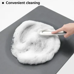 kitchen Super Absorbent Draining Mat Kitchen Draining Mat Super Absorbent Kitchen Sink Drainer Counter Mat Anti-Slip Absorbent Draining Mat Kitchen Counter Quick Dry Dish Drainer Mat