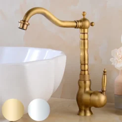 Kitchen Taps Sink Mixer Vessel Faucet, Single Handle with Cold and Hot Hose