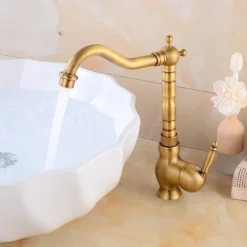 Kitchen Taps Sink Mixer Vessel Faucet, Single Handle with Cold and Hot Hose