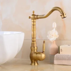 Kitchen Taps Sink Mixer Vessel Faucet, Single Handle with Cold and Hot Hose