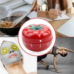 Kitchen Timer Baking Alarm Clock Tomato Reminder Mechanical Countdown Timer