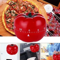 Kitchen Timer Baking Alarm Clock Tomato Reminder Mechanical Countdown Timer