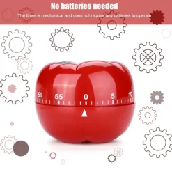 Kitchen Timer Baking Alarm Clock Tomato Reminder Mechanical Countdown Timer
