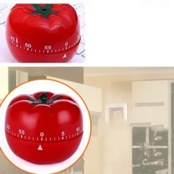 Kitchen Timer Baking Alarm Clock Tomato Reminder Mechanical Countdown Timer