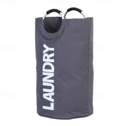 80L Large Laundry Basket, Laundry Hamper, Dirty Clothes Hamper for Laundry, Collapsible, Waterproof Laundry Baskets with Foam Protected Aluminum Handles for Laundry, Dorm, Family