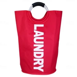 80L Large Laundry Basket, Laundry Hamper, Dirty Clothes Hamper for Laundry, Collapsible, Waterproof Laundry Baskets with Foam Protected Aluminum Handles for Laundry, Dorm, Family