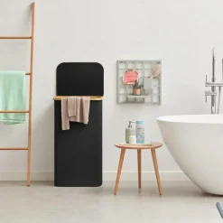 100L Laundry Basket with Lid, Clothes Hampers for Laundry with Bamboo Handles and A Removable Laundry Bag, Large Foldable Laundry Hamper for Bedroom, Bathroom, Dorm, Laundry